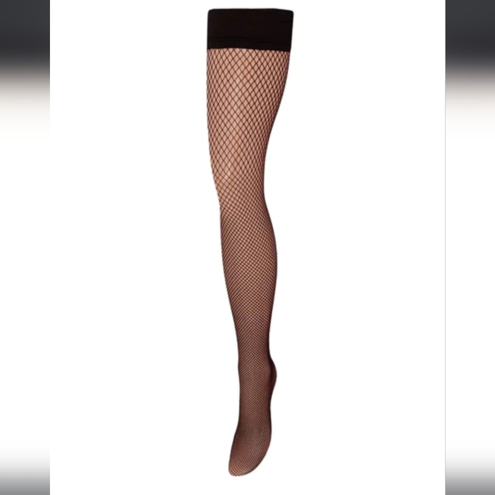 Bluebella Fishnet Hold Up Stockings Black New Small